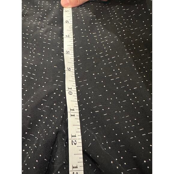 Eileen Fisher Wide Leg Pants With Drawstring & Pockets Black Morse Code Print, S - Picture 7 of 10